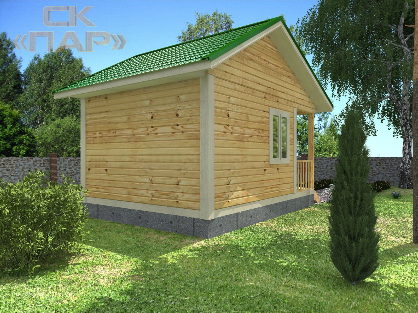 Баня из бруса «Селиван»