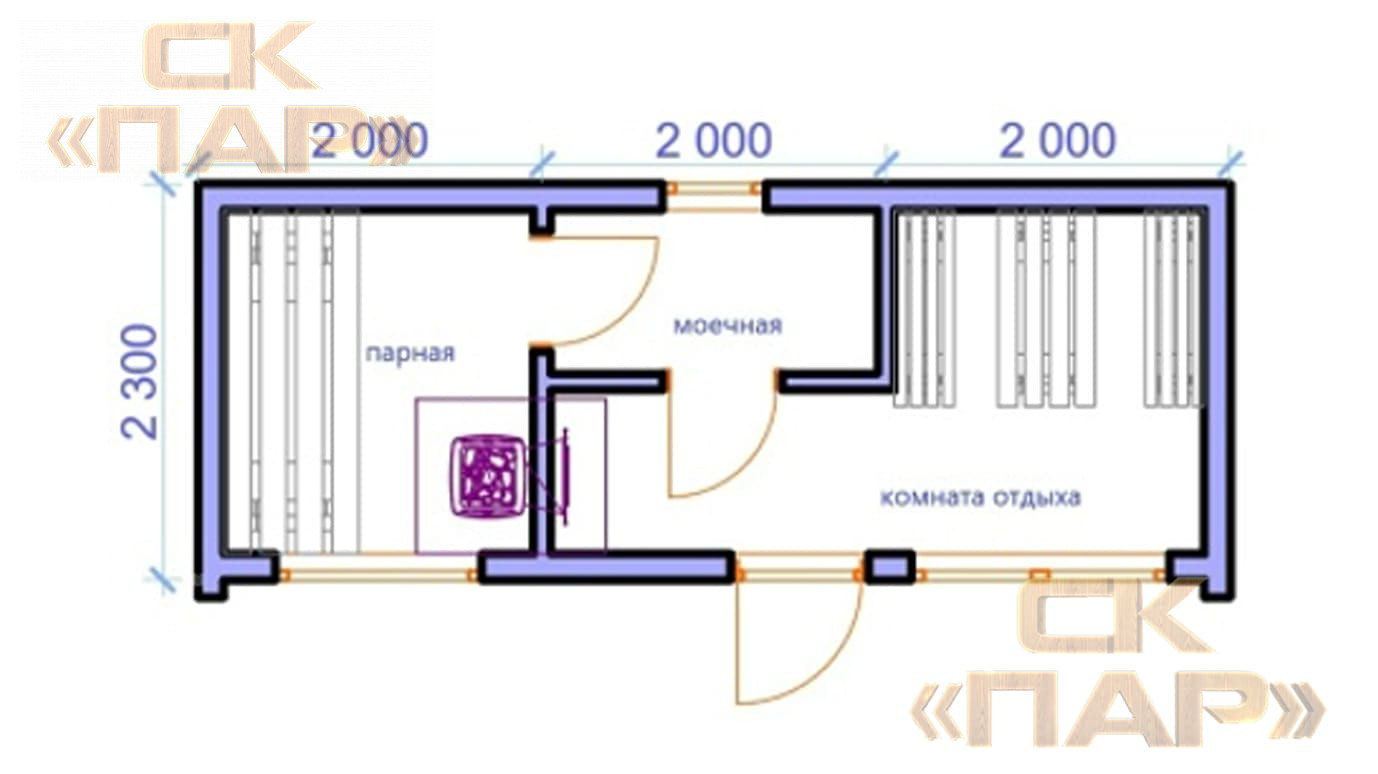 Мобильная баня «Пышма»
